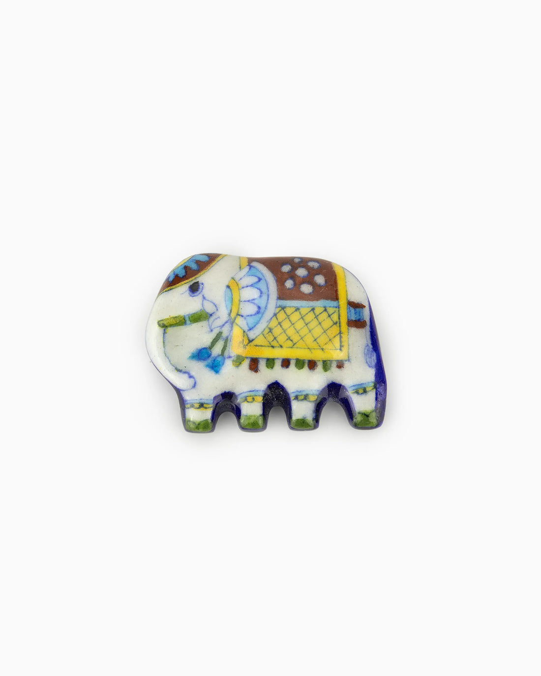 Ceramic Elephant Fridge Magnets (Set of 4)