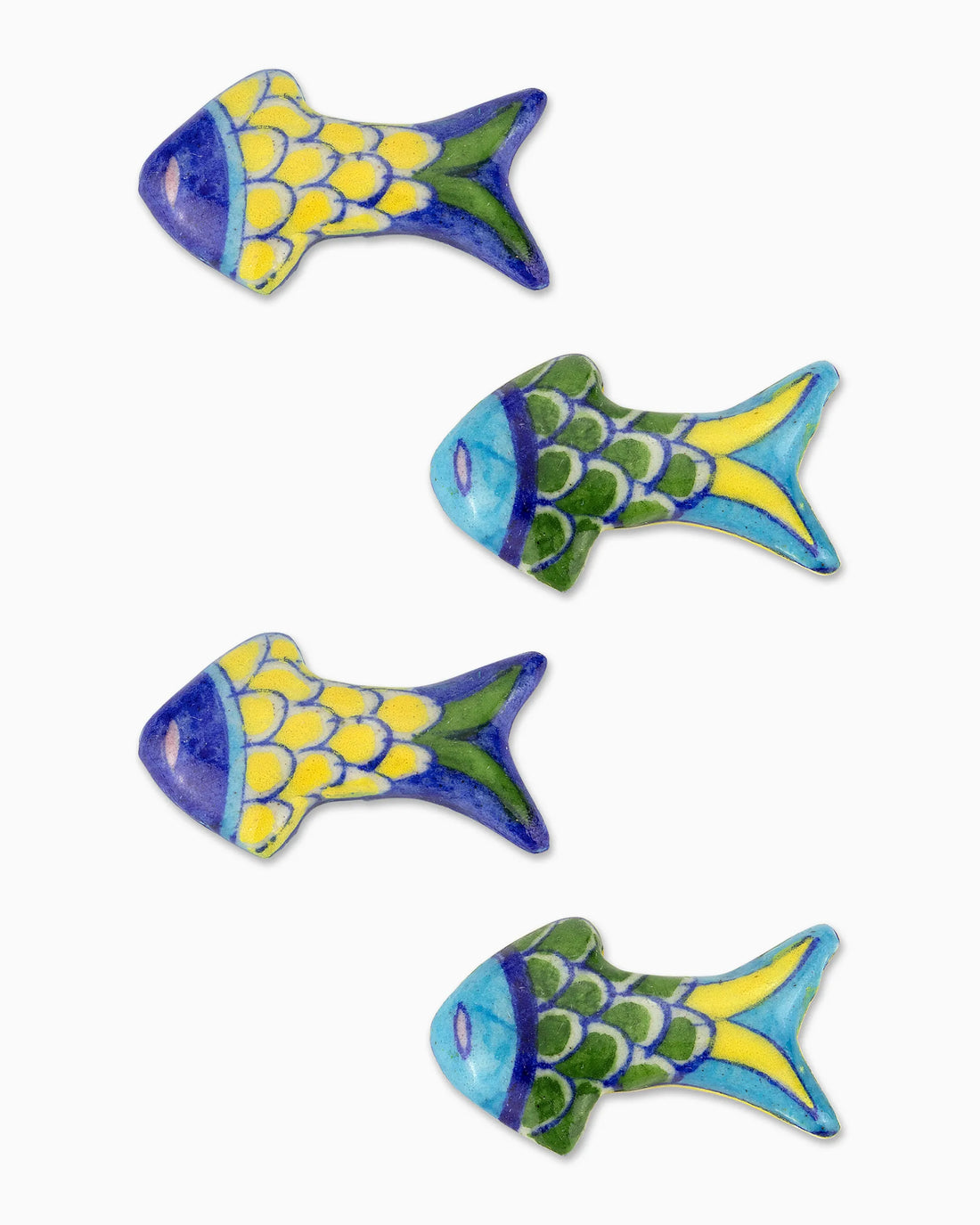 Ceramic Fish Fridge Magnets (Set of 4)