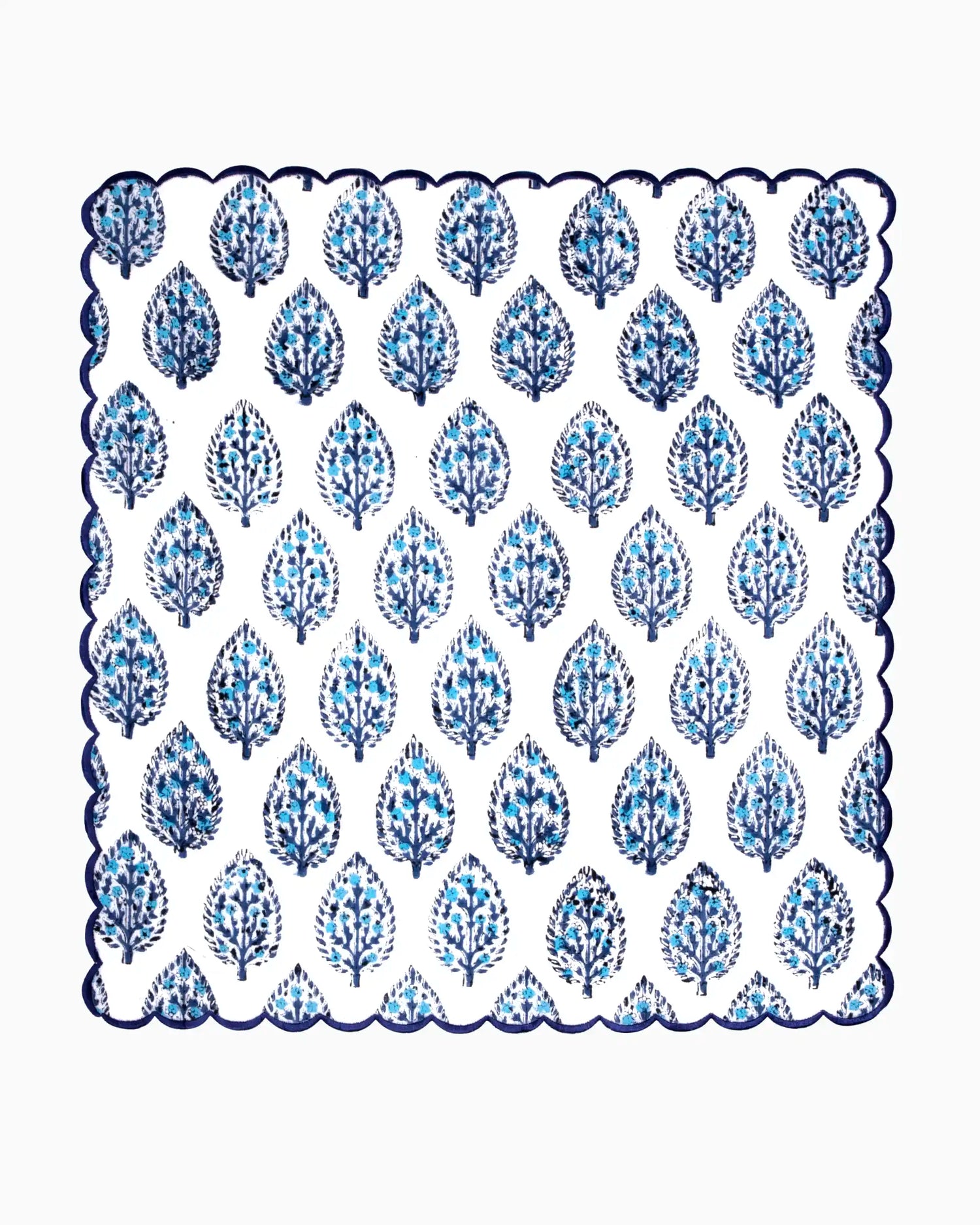 Ivory &amp; Indigo Petal Napkin Set (Choose 4 or 6) | Singhvis