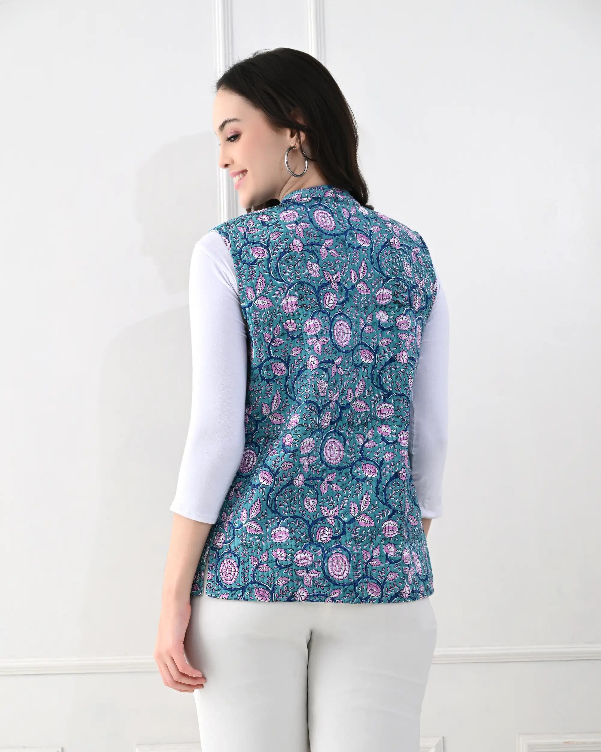 Lush Garden Quilted Jacket | Singhvis