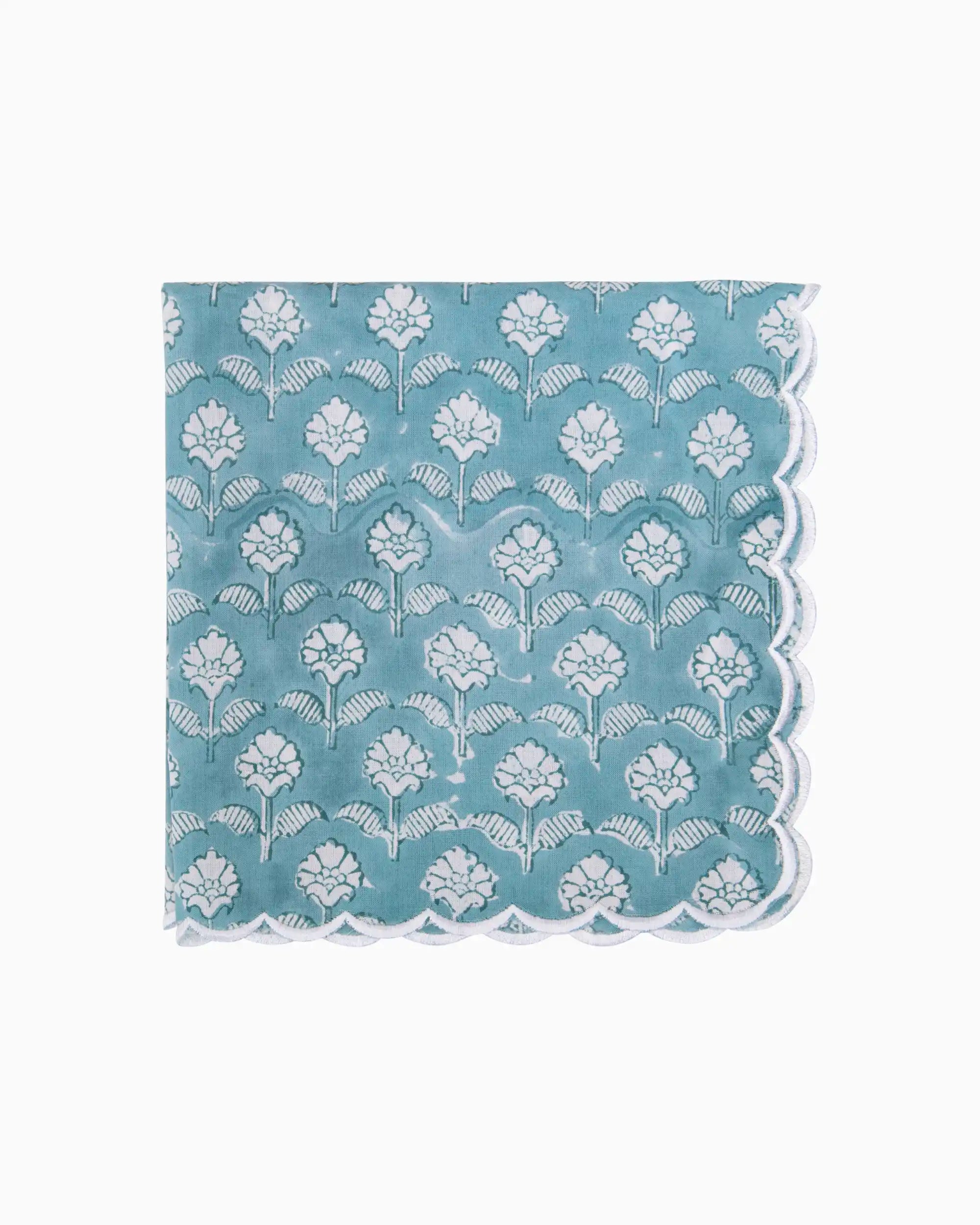 Moonlit Blue Napkin Set (Choose 4 or 6) | Singhvis