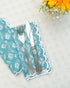 Moonlit Blue Napkin Set (Choose 4 or 6) | Singhvis