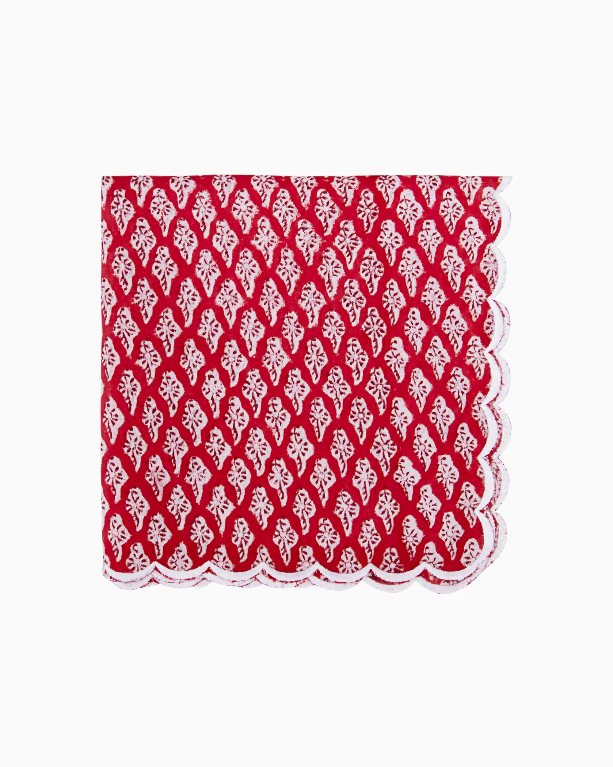 Red Ruby Napkin Set (Choose 4 or 6) | Singhvis