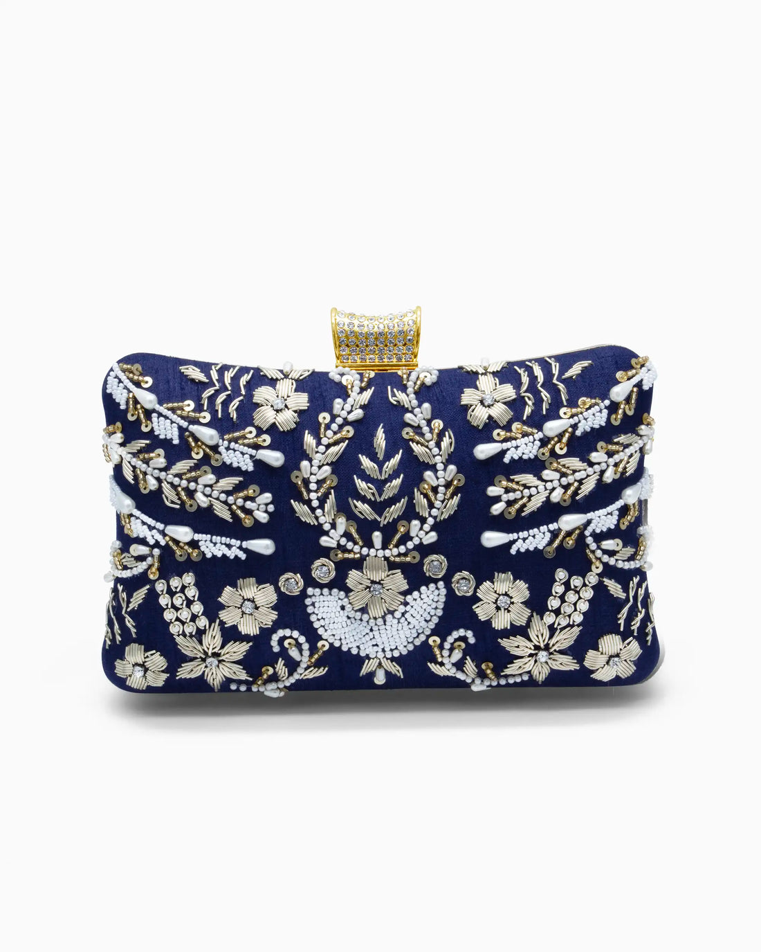 Royal Navy Beaded Evening Clutch | Singhvis