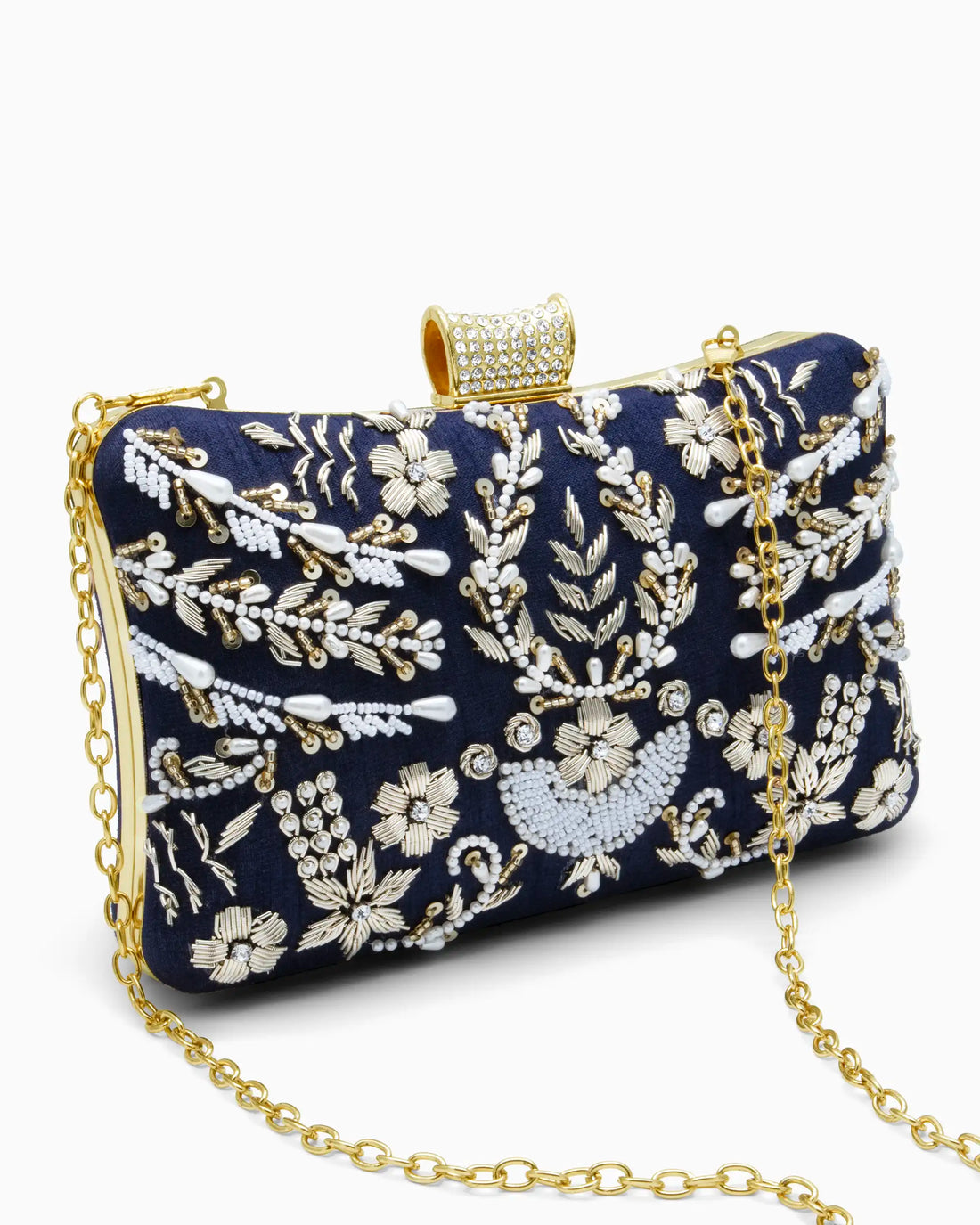 Royal Navy Beaded Evening Clutch | Singhvis