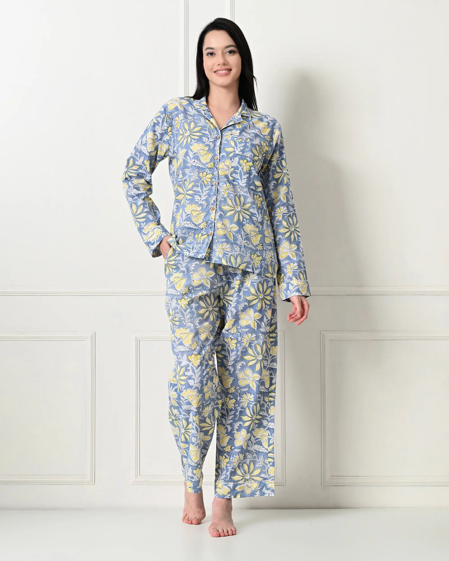 Organic Cotton Sky-Kissed Pajama Set | Singhvis