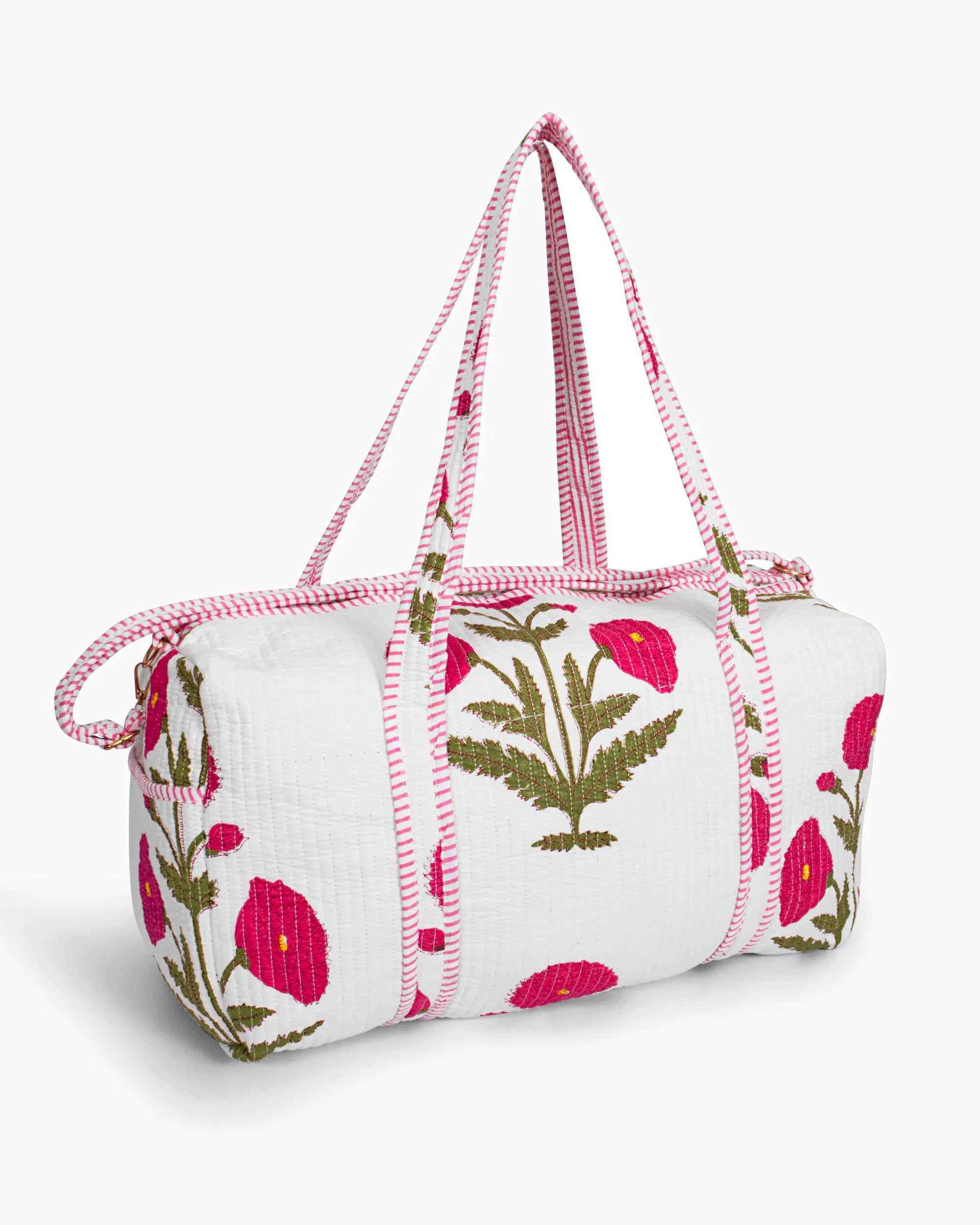 Wild Poppy Pink Duffle Bag | Singhvis